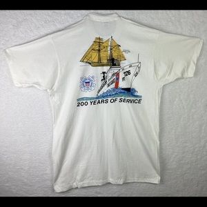 Vtg US‎ Coast Guard Shirt XL Mens 200 Years Of Service Joseph Lane 90s
